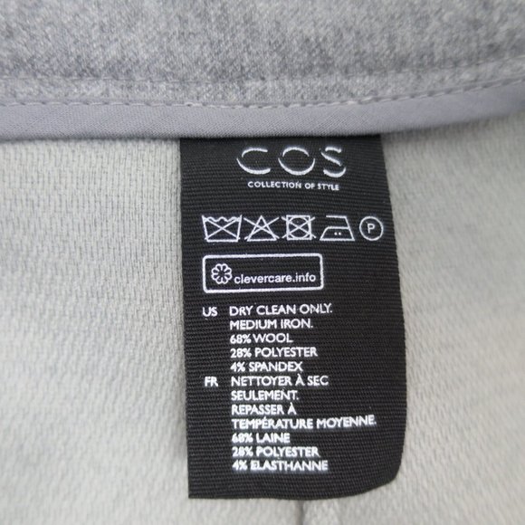 COS Grey Wool Pencil Skirt Size 8 - Picture 5 of 7